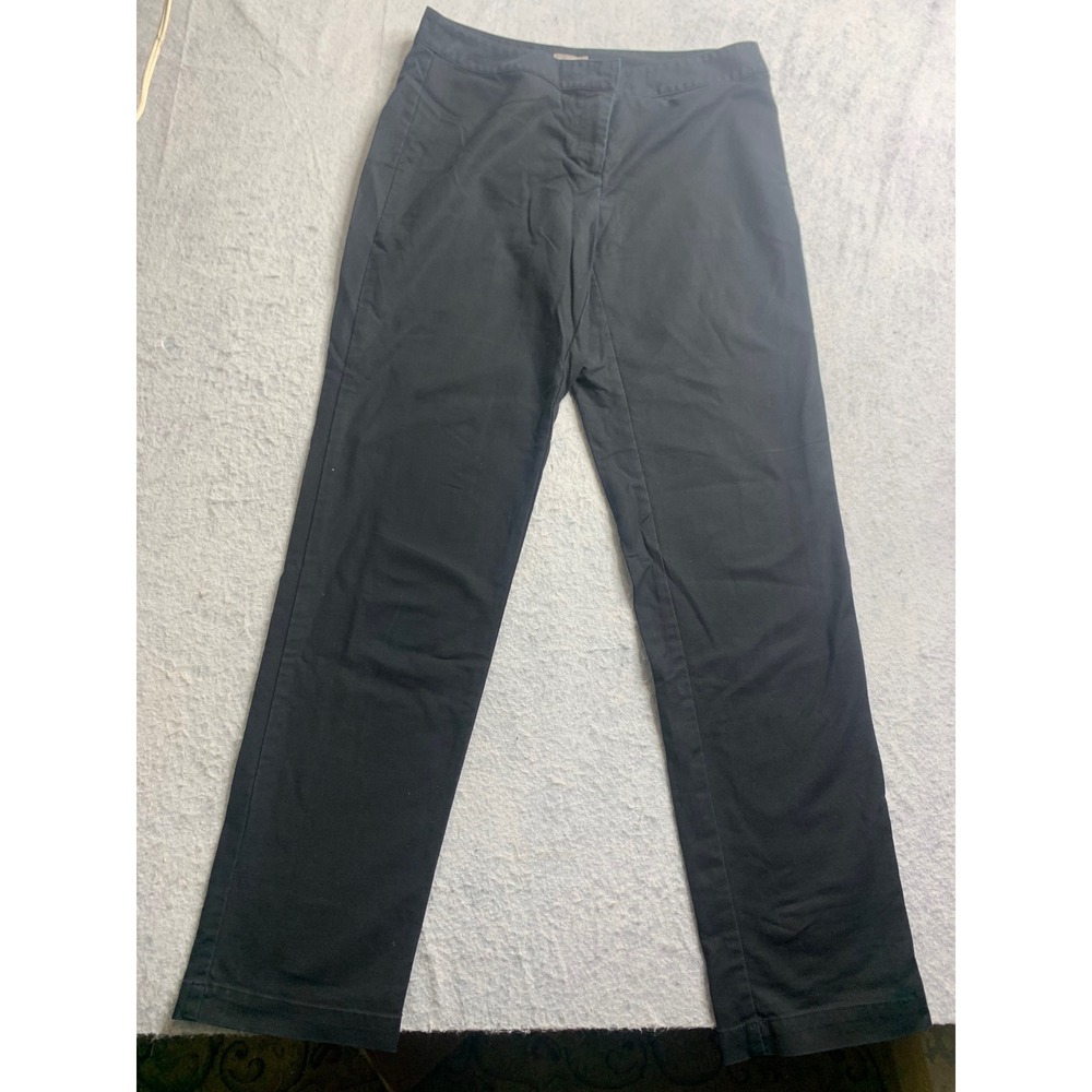 J.Jill Stretch Black Straight Leg Career Casual Pants Women Size 6